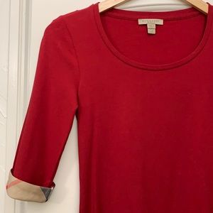 Burberry Red Top - Women’s XS - never been worn